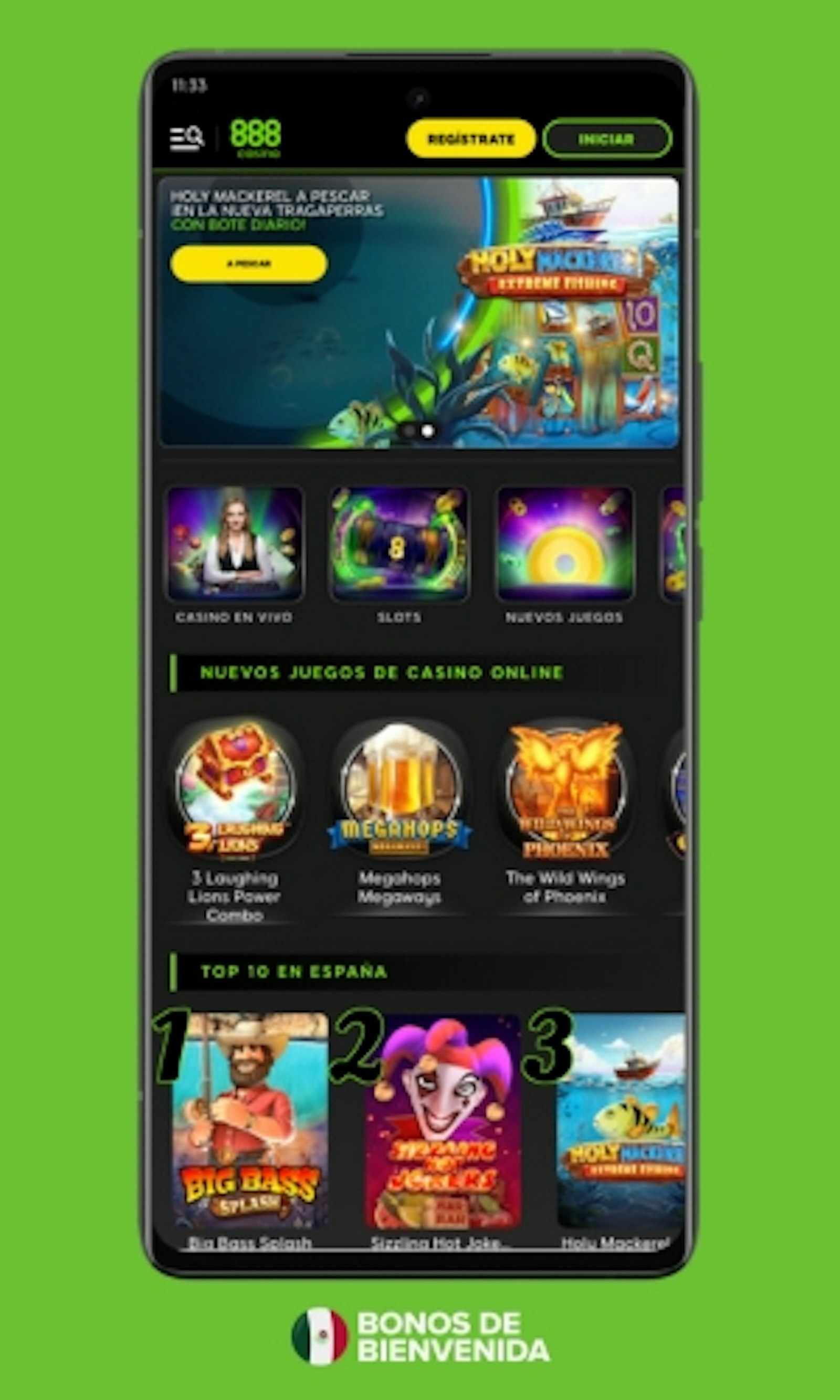 Bono 888casino mexico celular