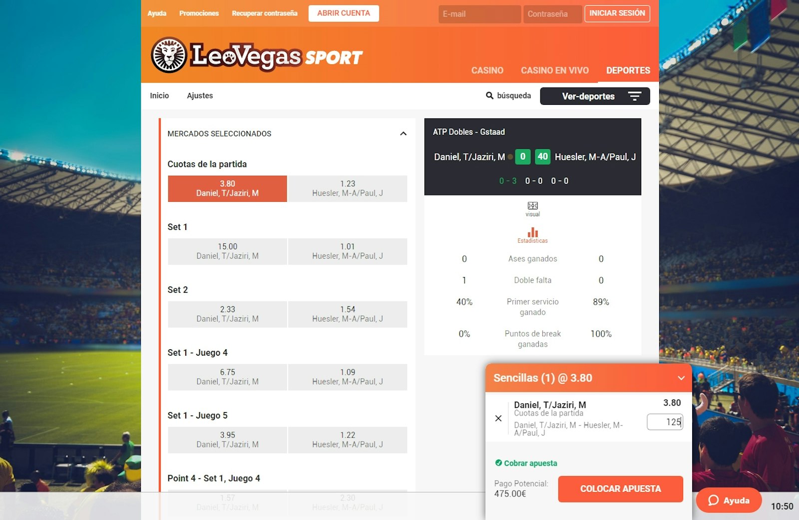 LeoVegas Sport Deportes