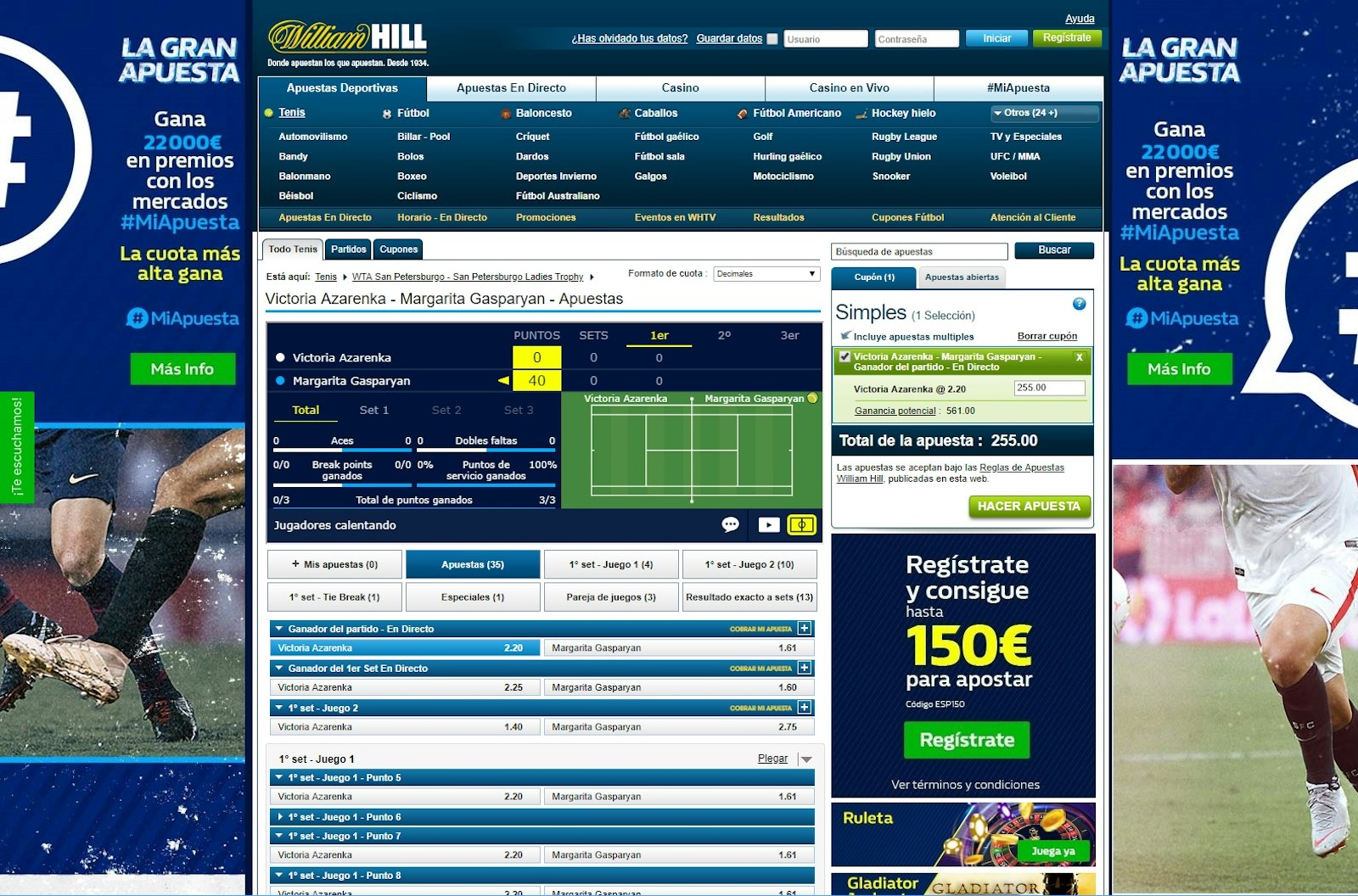 William Hill Apuestas en Directo